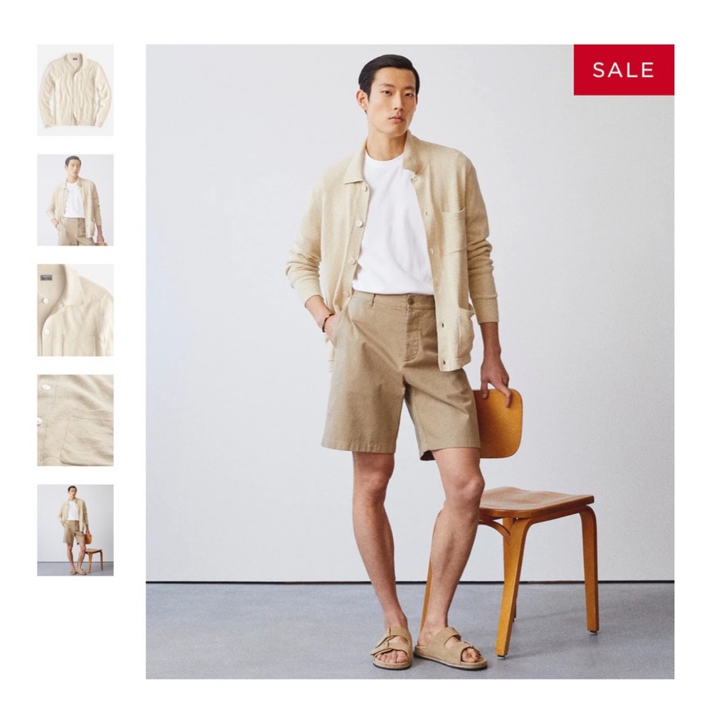 Todd Snyder Midnight Blue Button-Up Cardigan Large  NWT - Picture 9 of 9